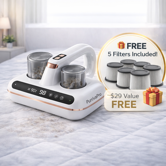 PurivaPro™ UV Mattress Vacuum  (🎁 Free 5 HEPA Filters Included)